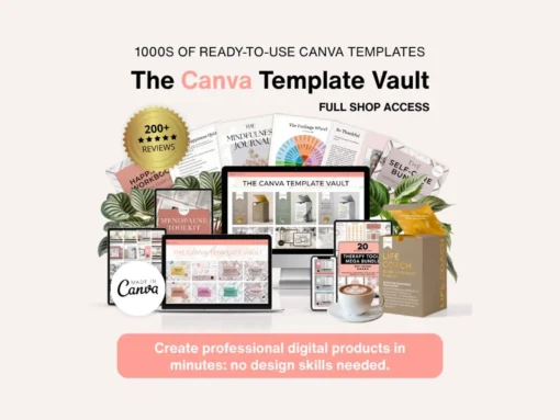 Canva Template Vault: 12 Months All-Access Membership