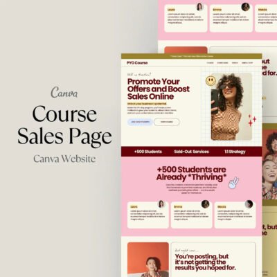 Creator Landing Page Template Set – Launch Edition