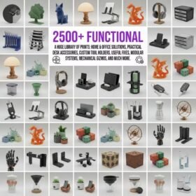 Complete Functional STL Files Design Pack – Home Decor and Gadgets with Lifetime Access