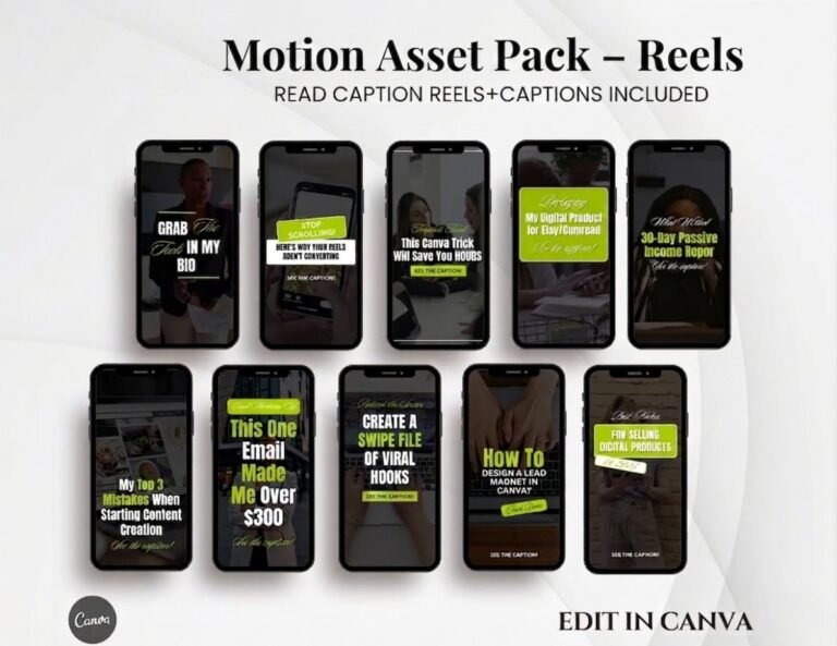 Motion Asset Pack – Reels & Promo Visuals