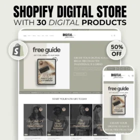 The Digital Empire Subscription | Shopify Store Theme + Monthly MRR Product Vault