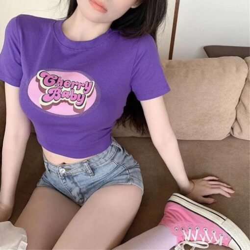Cherry Baby Crop Top - Image 4